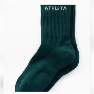 Athleta Dark Green Athletic Socks